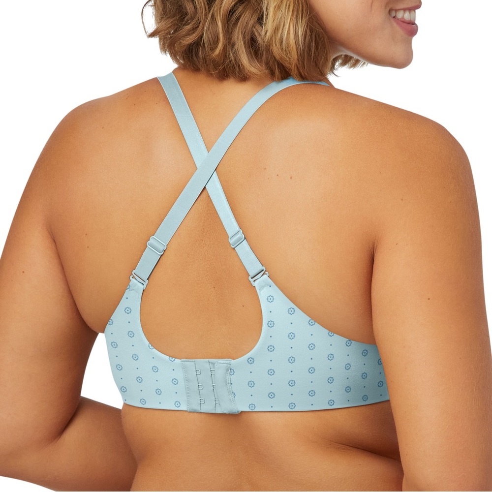 ✨ SALE NWT Maidenform Comfort Devotion Full Coverage Bra LightBluePrint - Picture 7 of 9